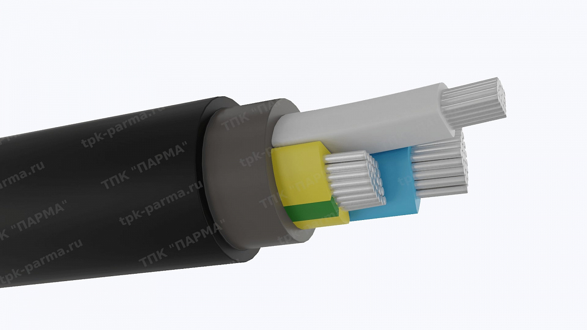 Фотография провода Кабель АВВГнг(A)-ХЛ 3х185+1х95 - 1кВ